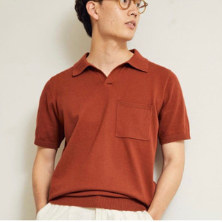 The silver needle knit polo