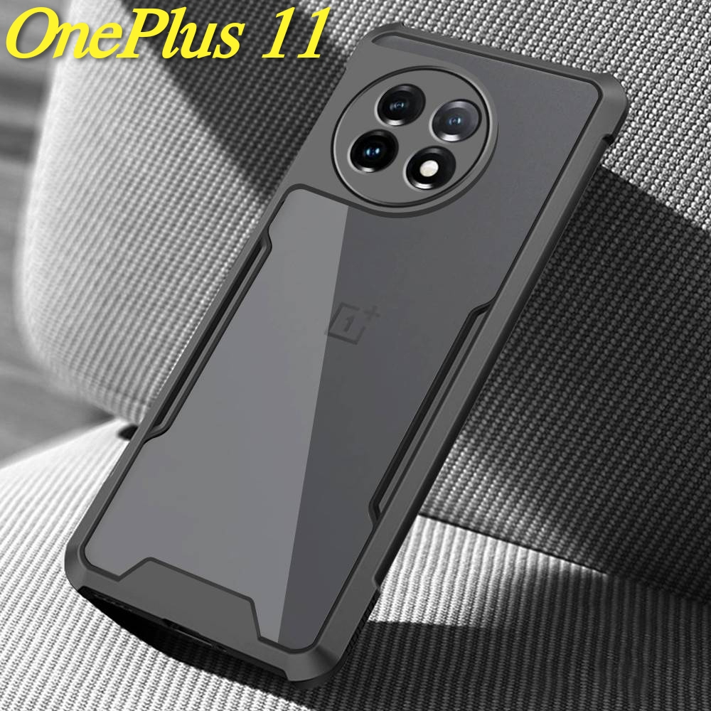 OnePlus 12R/OnePlus 11R 5G/OnePlus 12 5G/OnePlus11 5G(พร้อมส่งในไทย)เคสกันกระแทกขอบสีหลังใสOnePlus 11 5Gตรงรุ่น1+11