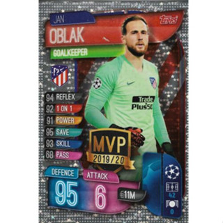 Jan Oblak (Club Atlético de Madrid) 281.   MVP - Match Attax 2019/20 - Champions League