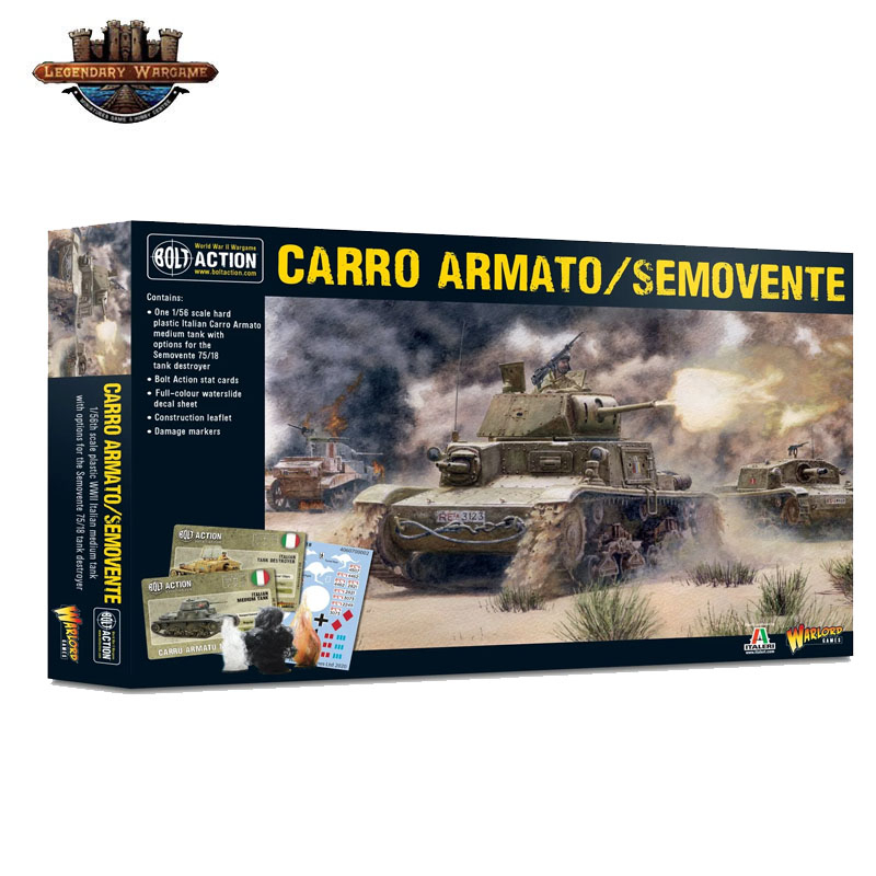 (พร้อมส่ง) Warlord Games: Bolt Action - Carro Armato/Semovente โมเดลรถทหาร
