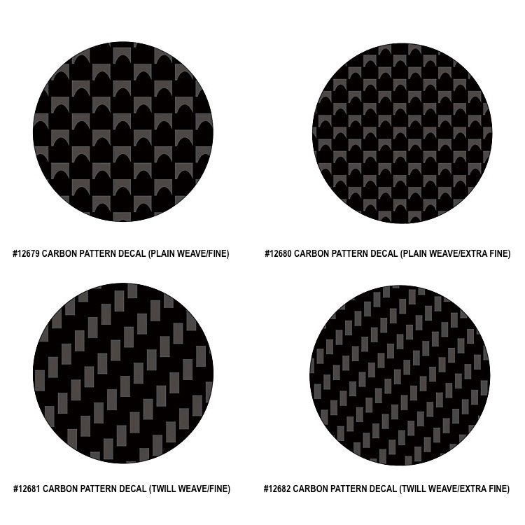 TAMIYA CARBON PATTERN DECAL 12679, 12680, 12681 & 12682