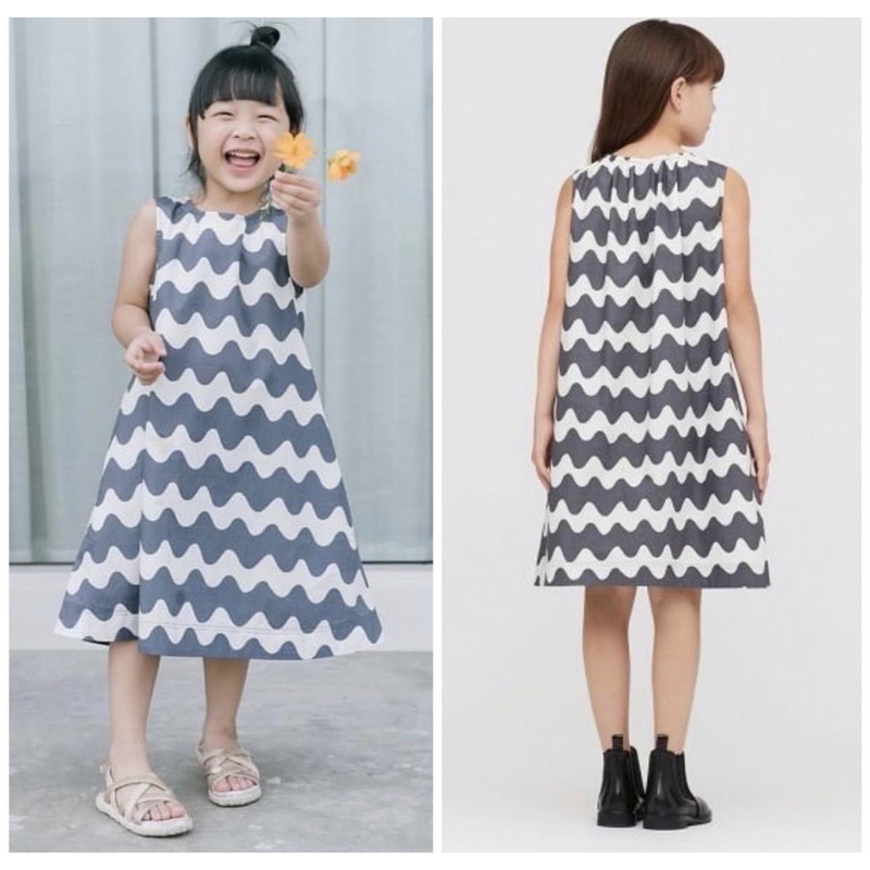 เดรส Uniqlo Kids x Marimekko ไซส์110 มือ2