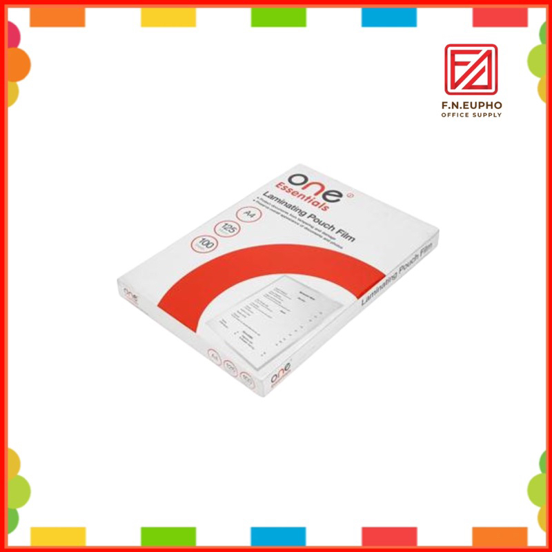 พลาสติกเคลือบบัตร A4 หนา125ไมครอน ONE Essentials
