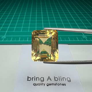 ซิทริน Citrine น้ำหนัก 19.75 ct (16.5x13.7x11.2)mm เม็ดนี้สวยมากเหสีองทอง พลอยธรรมชาติ ไม่ผ่านการปรุงแต่ง ไฟเต็ม สะอาด