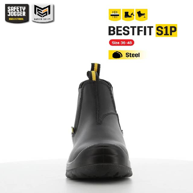 [ของแท้พร้อมส่ง] Safety Jogger รุ่น BESTFIT S1P รองเท้าเซฟตี้หุ้มข้อ หัวเหล็ก พื้นกันทะลุ พื้นกันน้ำมัน