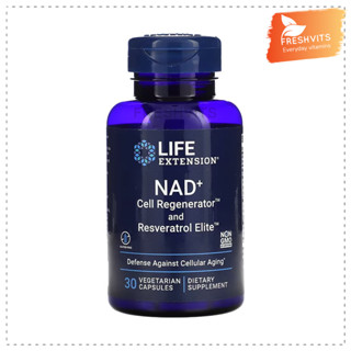 Life Extension,NAD+ Cell Regenerator and Resveratrol, 30 Vegetarian Capsules