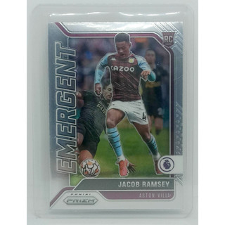 การ์ดนักฟุตบอล ฟุตบอล 2021-22 Prizm Premier League 9 Jacob Ramsey RC Emergent Aston Villa