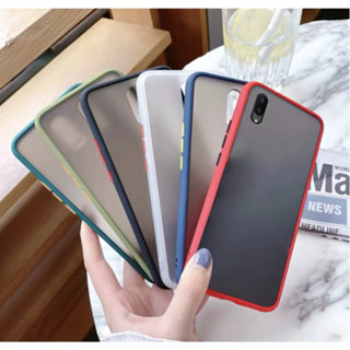 พร้อมส่ง Case ip 6 7 XS Max 11 11 Pro 13 13Pro 13 Pro Max  เคสกันกระแทก ปุ่มสีผิวด้านขอบนิ่มหลังแข็ง ( ส่งจากไทย)