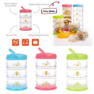 INNOBABY  Packin SMART Stackables -3 Tier Zoo Animal