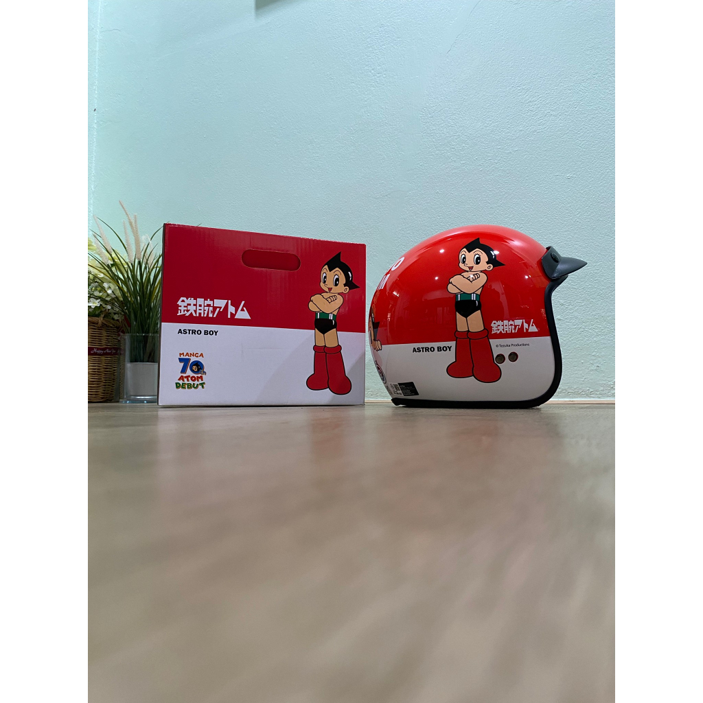 หมวกกันน็อค ลดราคาพิเศษ!! 1120บาท(ปกติ1950บาท) ลายASTRO BOY รหัสสินค้าHTHSTD-HNOF1FSZM