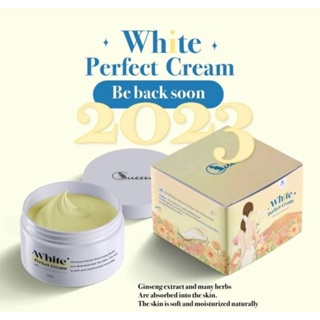 โสมควีน Queen White Perfect  Cream แพคเกจใหม่ 2023 ขนาด 100 กรัม