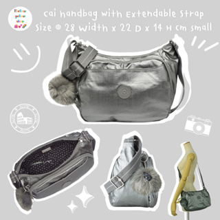 กระเป๋า Kipling Cai handbag with Extendable Strap #metallicstony
