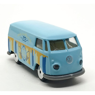 Majorette Volkswagen T1 - Ice Cream Light Blue ล้อ VIN Scale 1/59 (8cm) ไม่มี package