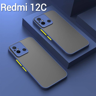 Redmi 12/Poco C55/Redmi 12C(พร้อมส่งในไทย)เคสขอบนิ่มหลังแข็งขุ่นคลุมกล้องXiaomi Redmi 12C/Poco C55ตรงรุ่น