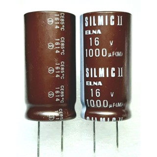 Elna Silmic II  1000uf 16v capacitor ตัวเก็บประจุ คาปาซืเตอร์