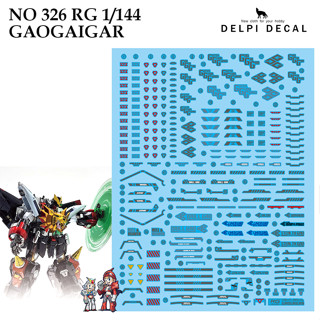 ดีคอลน้ำ [DELPI] 326 RG GAOGAIGAR 1/144 Water Decal 326N 326H