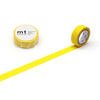 mt masking tape matte yellow (MT01P512) / เทปตกแต่งวาชิ สี matte yellow แบรนด์ mt masking tape ประเทศญี่ปุ่น