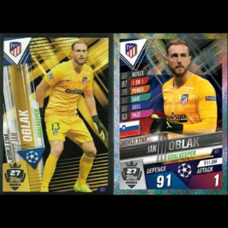 Jan Oblak (Club Atlético de Madrid) W27.  MATCH ATTAX 101 2019/20 - WORLD STAR