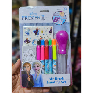 Frozen ชุดปากกาพ่นสีโฟร์เซ่น พร้อมอุปกรณ์เเละปากกาสี 10 เเท่ง ของเล่นศิลปะ โฟร์เซ่นของเล่นเด็ก***สินค้าพร้อมส่ง