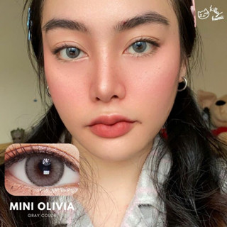 🌸 Mini Olivia :สี Gray สายตา ปกติ ถึง -10.00 ขนาดมินิ kitty kawaii