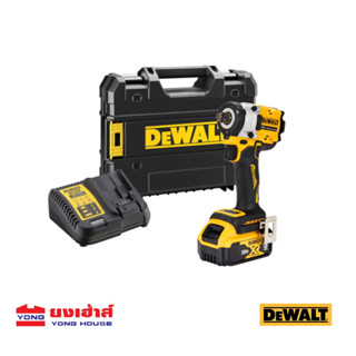 DEWALT บล็อคกระแทกไร้สาย 4 หุน 20V รุ่น DCF921P1 DCF921 พร้อมแบตเตอรี่ 5.0Ah และแท่นชาร์จ บล็อคกระแทก B 5056174519195