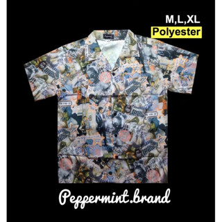 เสื้อเชิ้ต เสื้อฮาวาย Size M,L,XL ผ้า Polyester