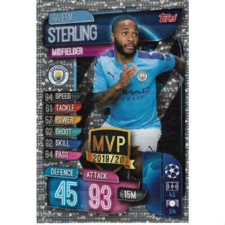 Raheem Sterling (Manchester City) 273.   MVP - Match Attax 2019/20 - Champions League