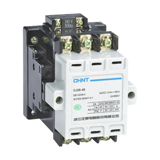 แมกเนติกคอนแทคเตอร์ Magnetic Contactor รุ่น CJ20 40-160A 220VAC "CHINT"