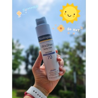 ☀️ Neutrogena Ultra Sheer Body Mist Sunscreen SPF 70 นำเข้าจากอเมริกา