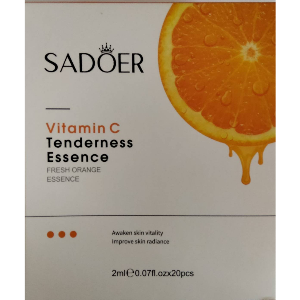 SADOER Vitamin C Temderness Essence fresh orange essenceเซรั่มหน้าวิตามินซีเข้มข้น บำรุงผิวหน้าให้กระจ่างใส ขาวใส