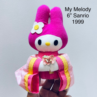 #ตุ๊กตา #มายเมโลดี้ #Mymelody by #Sanrio #Amuse #ปี1999 #ขนาด6” #ลิขสิทธิ์แท้ #ป้ายชัด #my #melody สวมชุดกิโมโน 3/2023