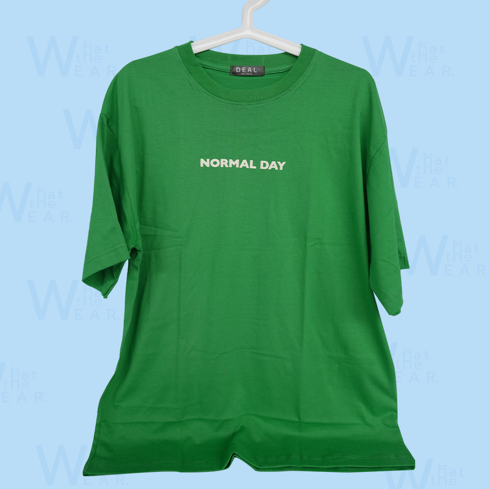 เสื้อยืด oversize สกรีน Normal day