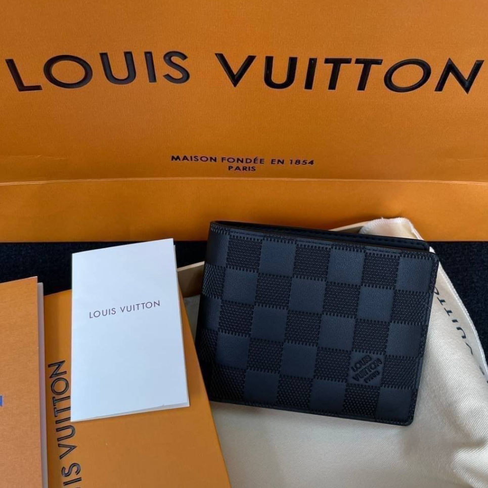 Louis Vuitton LV Slender wallet new Grey Leather ref.226422 - Joli Closet