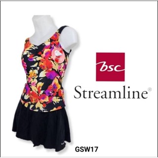 ชุดว่ายน้ำBSC streamline ลดเยอะมาก(เสื้อ+กางเกงกระโปรง)มีซับในมีฟองน้ำ