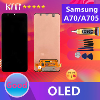 (งาน ic แท้)(OLED)Samsung LCD Display จอ + ทัช Samsung galaxy A70/A705(ปรับแสงได้) (สามารถสแกนด้วยลายนิ้วมือ)