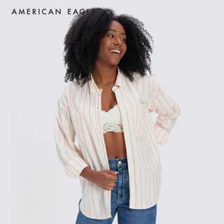 American Eagle Core Prep Shirt เสื้อเชิ้ต ผู้หญิง ลายตรง (NWSB 035-5035-106)