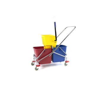 Mop bucket ถังบีบน้ำไม้ถูพื้น 50 ลิตร แบบสองถัง รุ่น B-043