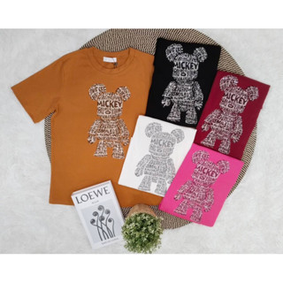 เสื้อยืดพร้อมส่ง รีดเพชรหมี 219