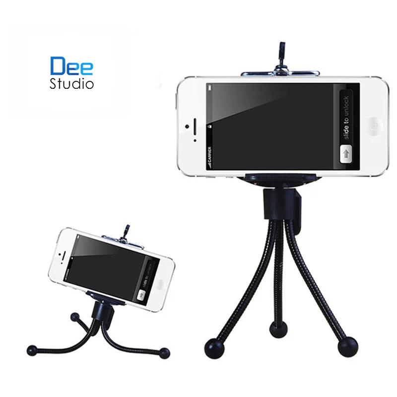 Mini Mobile Phone Three Tripod Desktop Three Tripod Hose Spring Small Tripod Metal Small Hose Three 