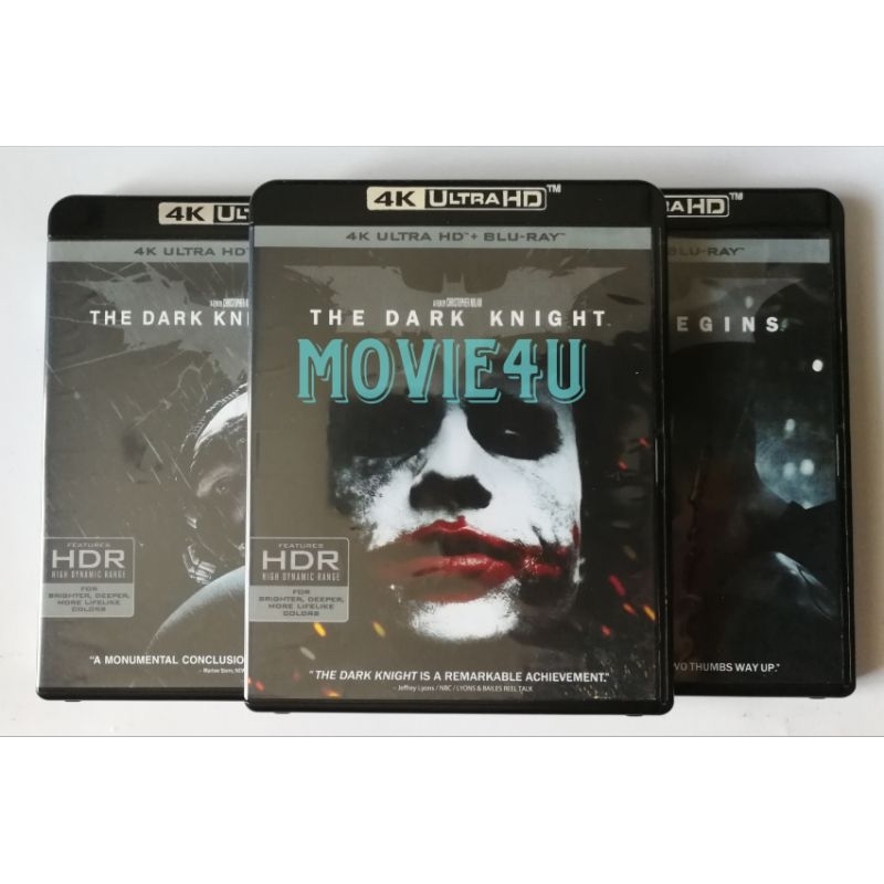 THE DARK KNIGHT TRILOGY : 4K UHD+ Blu-ray​