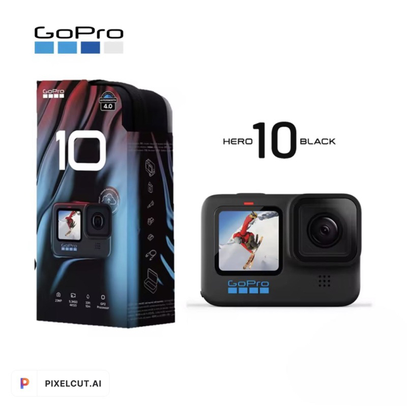 Gopro10 สีดำสินค้ามือหนึ่งพร้อมส่ง 🌷