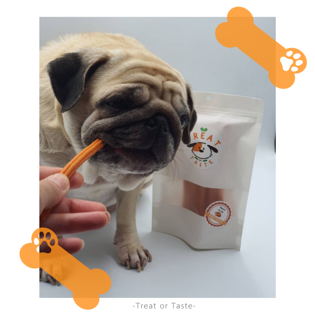 Treat or Taste ขนมสติ๊กผัก ขนมหมา (ไม่มีเนื้อสัตว์) โฮมเมด ขนมขัดฟัน น้องแพ้ไก่ทานได้ ไม่ใส่สารกันเสีย Veggie Stick - รูปที่ 7