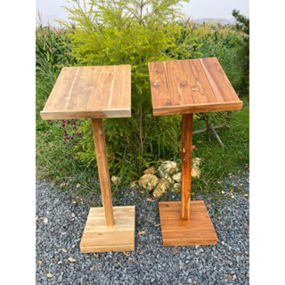 แท่นวางเมนู ป้ายวางเมนู เสาวางเมนูหน้าร้านอาหาร ร้านคาเฟ่ สแตนวางเมนู MENU STAND WOOD เมนูสแตนไม้ ขาตั้งเมนู