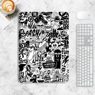 cartoon doodle เคส iPad mini1/2/3/4/5/6 air4/5 เคสไอแพด 10.2 gen7/8/9 gen10 เคสซิลิโคน มีที่ใส่ปากกา pro11 2022 case