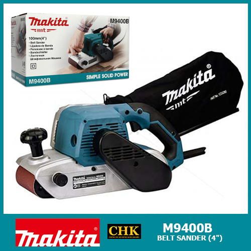 MAKITA เครื่องขัดกระดาษทรายสายพาน รถถัง ขัดไม้ ขนาด 4 นิ้ว(940วัตต์) รุ่น M9400B ++แทน มาคเทค MT941+