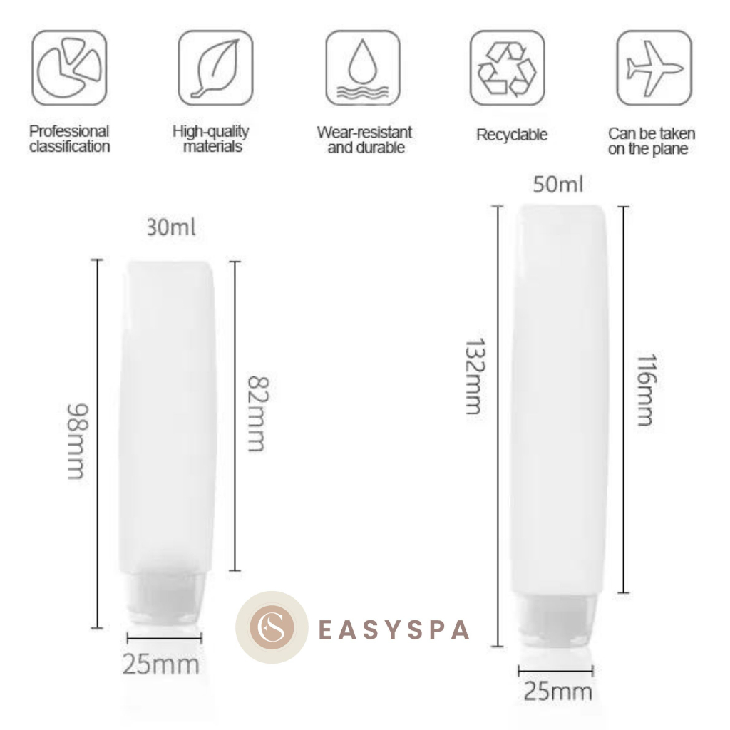 หลอดโลชั่น สัมผัสนุ่ม ใส่สครับได้ไม่ตัน หลอดฝาฟลิบ ไม่ขูดกระเป๋า 30ml 50ml หลอดโลชั่น ขวดเดินทาง หลอดโฟม หลอดเซรั่ม muji