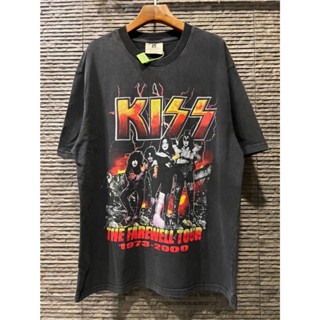 WINTERLAND VINTAGE KISS 90S THE FAREWELL TOUR 1978-2000 T-SHIRT เสื้อยือคอกลมแขนสั้น เสื้อวินเทจ วินเทอร์แลนด์