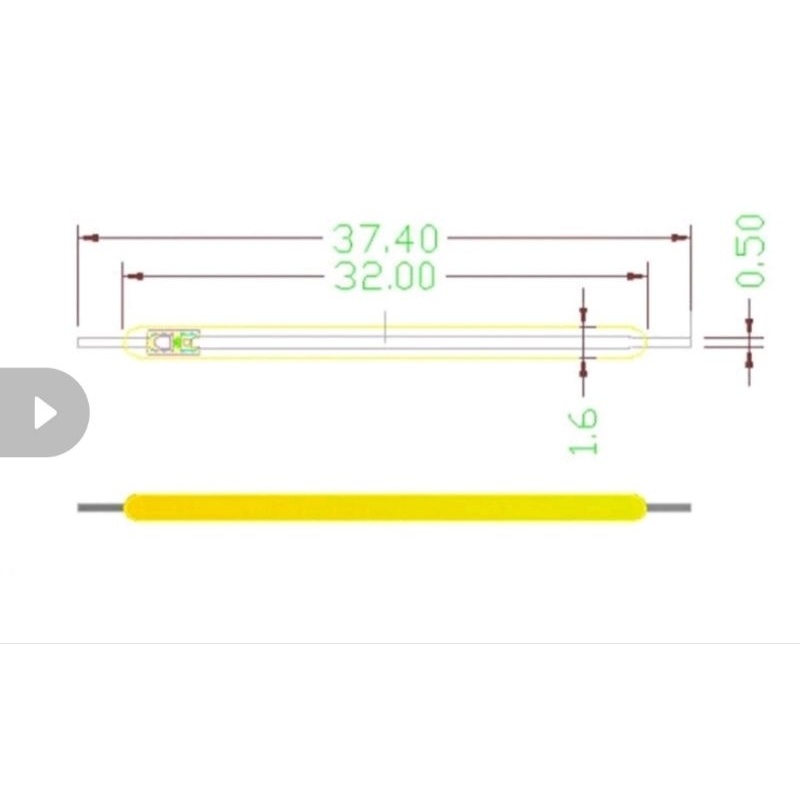 หลอด COB LED 3 โวลต์ 3.8 ซม.LED โมเดล และตกแต่ง ให้ความสว่าง 360° edison led