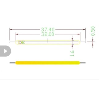 หลอด COB LED 3 โวลต์ 3.8 ซม.LED โมเดล และตกแต่ง ให้ความสว่าง 360° edison led