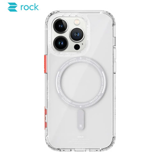 Rock Magnetic เคสแม่เหล็ก iPhone 14 Pro / 14 Pro Max เคสใสกันกระแทกกันกล้อง